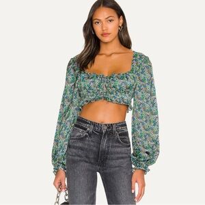 For Love & Lemons Alisa Crop Top